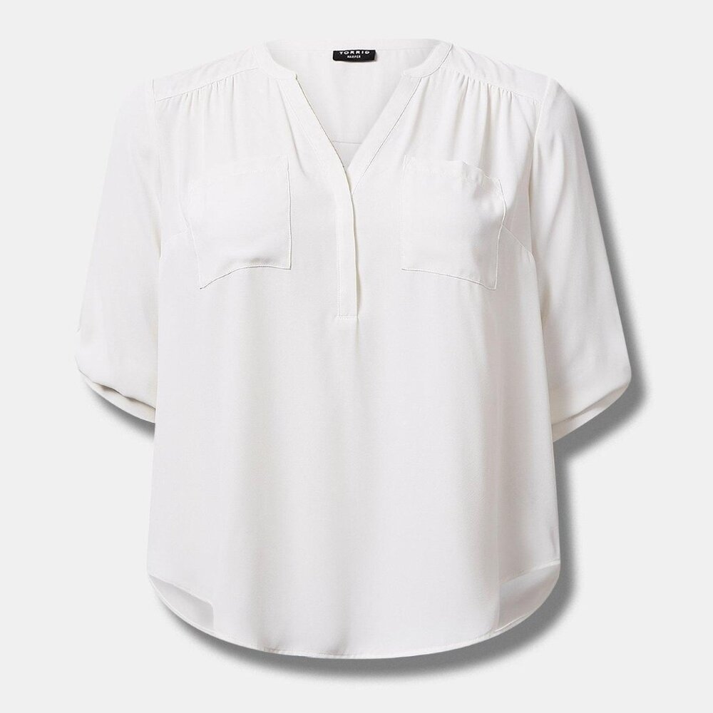 Harper Georgette Pullover 3/4 Sleeve Blouse